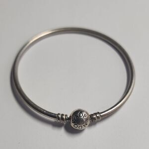 Pandora Sterling Silver Bracelet with Engraved Charm
